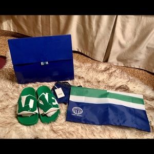 New Current Tory Burch Love Slide Sandal w Bag